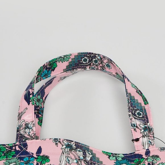 Gucci Monte Carlo Floral Logo Print Tote Rose Pink - Picture 9 of 11